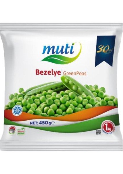 Muti Dondurulmuş Bezelye 450 G