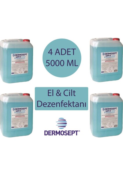 Dermosept Handplus El Dezenfektanı 5000 Ml X 4 Adet