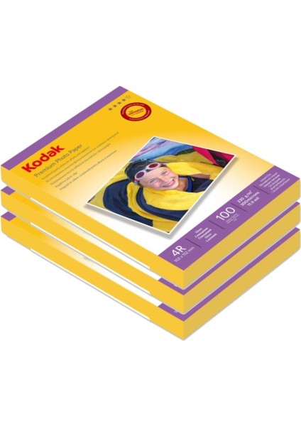 Parlak Inkjet Fotoğraf Kağıdı 230 G/m2 - 15 x 21 cm - 100 x 3 - 300'LÜ