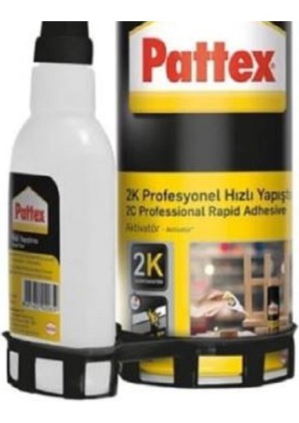 24'lü Pattex 2k Profesyonel Hızlı Yapıştırıcı 400+70 ml Aktivatörlü