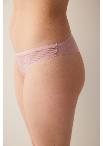 Nude Colors V Kesim Pembe Brazilian Külot