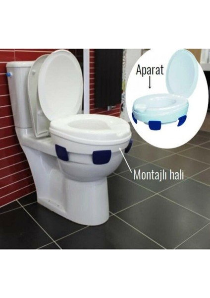 Wc Klozet Yükseltici Aparat Kapaklı Musluklu