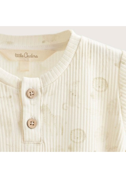 Safari Baskılı Tulum Ekru fiyatları