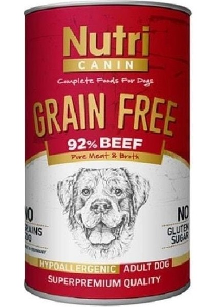 Tahılsız Biftekli Köpek Konservesi 400 gr