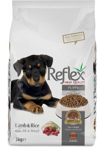 Reflex Kuzulu Pirinçli Yavru Köpek Maması 3kg