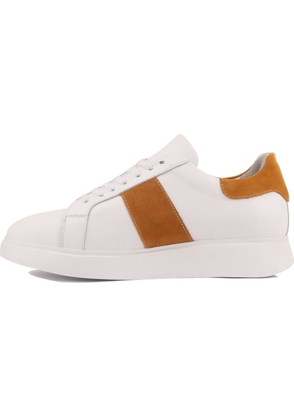 Sail Lakers - Beyaz Deri, Turuncu Süet Erkek Sneaker modelleri