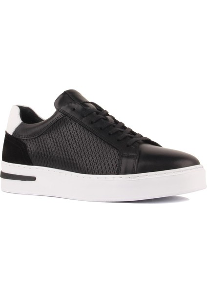 Sail Lakers - Siyah Deri Bağcıklı Erkek Sneaker fiyatları