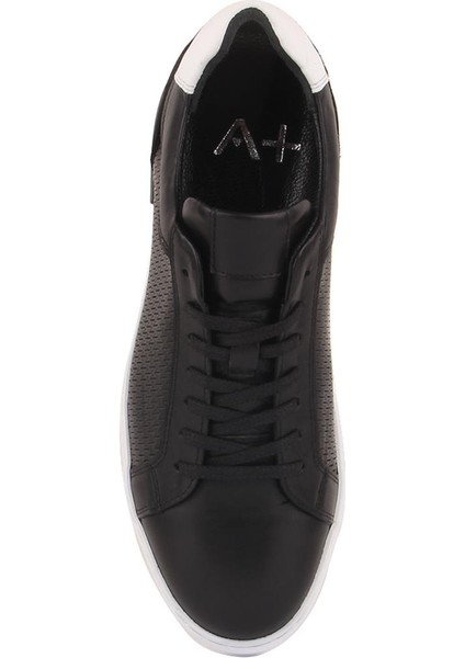 Sail Lakers - Siyah Deri Bağcıklı Erkek Sneaker indirimleri