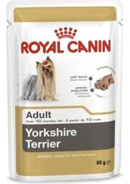 Pouch Yorkshire Terrier Irkı Özel Yaş Köpek Mama 85GR