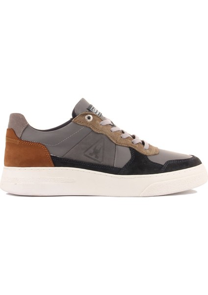Sail Lakers - Gri Deri, Lacivert Süet, Taba Renk Nubuk Bağcıklı Erkek Sneaker