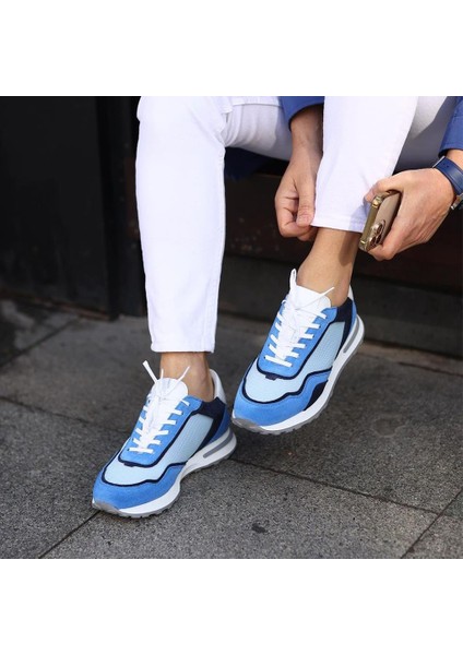 Sail Lakers - Mavi, Lacivert Süet, Beyaz Deri Bağcıklı Erkek Sneaker fiyatları