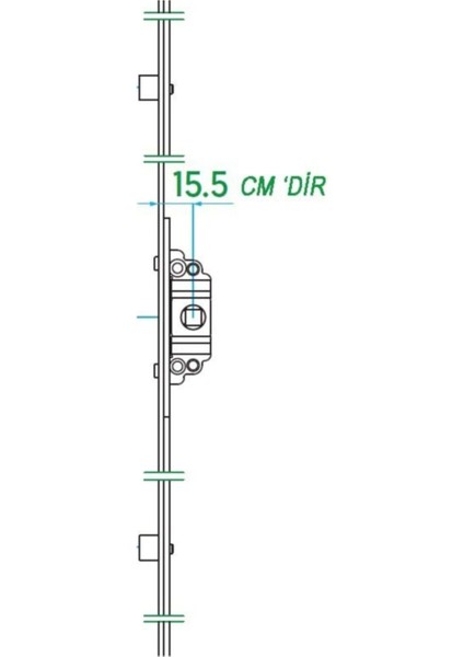 200 Cm'lik Tek Açılım Pencere Ispanyolet