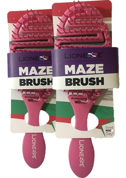 Lionesse Saç Fırçası Oval Pembe x 2