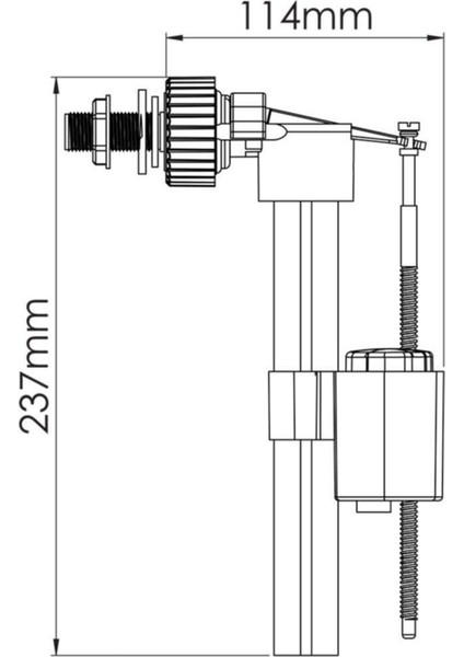 Modern Flatör 3/8 Pirinç Su Girişli TM4724