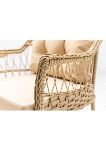 Zen Çay Seti Bahçe ve Balkon Mobilyası Takımı (1+1+1+1+Masa)
