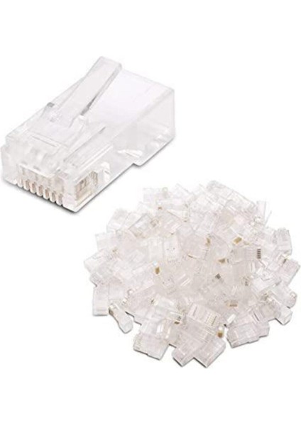 RJ45 Cat6 Yeni Nesil Delikli Jack Konnektör 100 Adet fiyatları