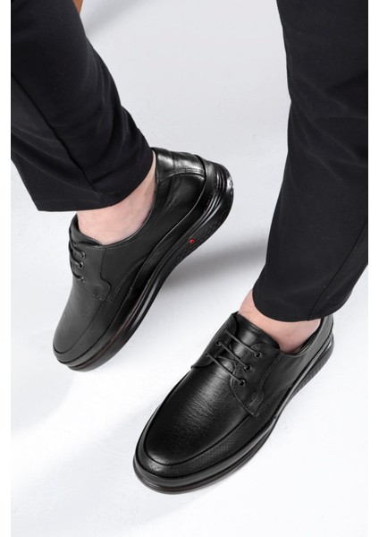 Poce Hakiki Deri Comfort Ortopedik Erkek Günlük Ayakkabı, Baba Ayakkabısı, Ortopedik Ayakkabı, Bağcıklı Ayakkabı