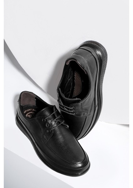 Poce Hakiki Deri Comfort Ortopedik Erkek Günlük Ayakkabı, Baba Ayakkabısı, Ortopedik Ayakkabı, Bağcıklı Ayakkabı indirimleri