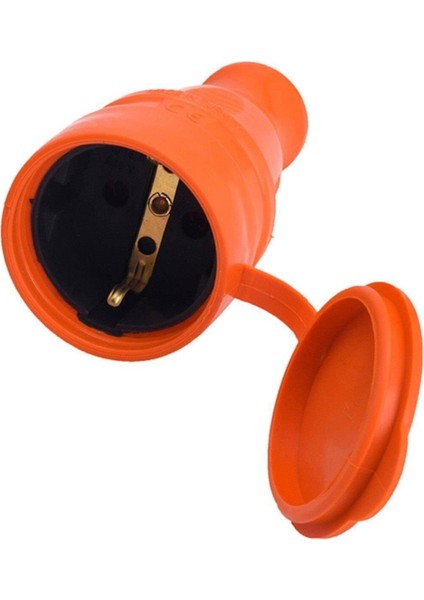 Turuncu Monofaze Dişi Fiş Kauçuk Priz