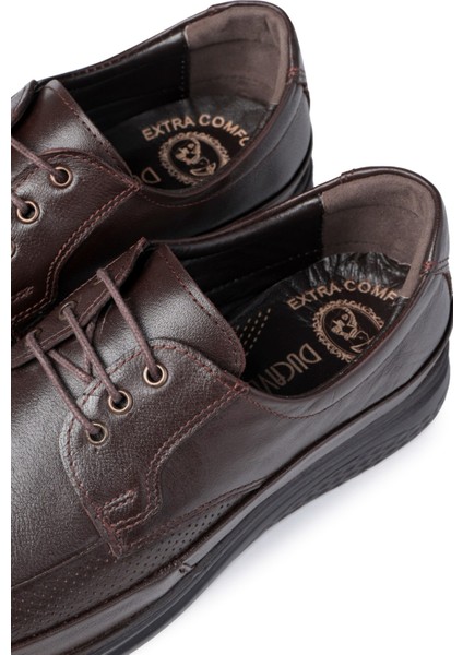 Poce Hakiki Deri Comfort Ortopedik Erkek Günlük Ayakkabı, Baba Ayakkabısı, Ortopedik Ayakkabı, Bağcıklı Ayakkabı fırsatları