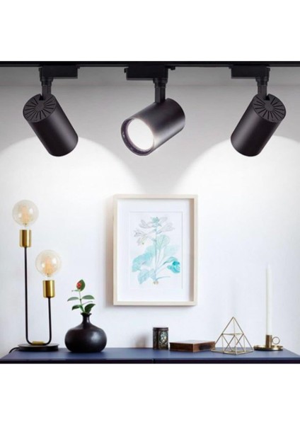 30W LED Ray Spot 3lü Set -Siyah Kasa -Beyaz Işık fiyatları