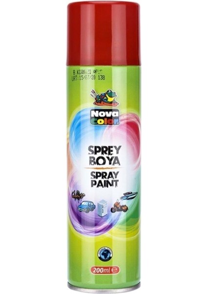Kırmızı Renk Seçenekli Sprey Boya 1 Adet