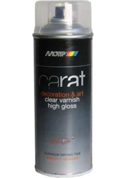Motip Carat Sprey Boya Ral 9005 Mat Siyah
