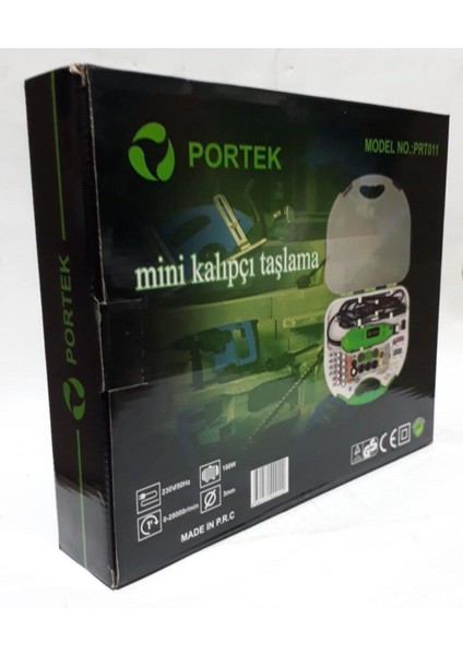 Istoç Türk Portek Mini Kalıpçı Taşlama Seti 300 Parça 180W ve 230V/50Hz Tam Profesyonel Taşınabilir Set