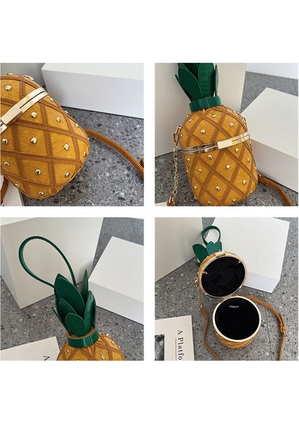 Ananas Tasarım Omuz Çantası Zincir El Çantası (Yurt Dışından) fırsatları