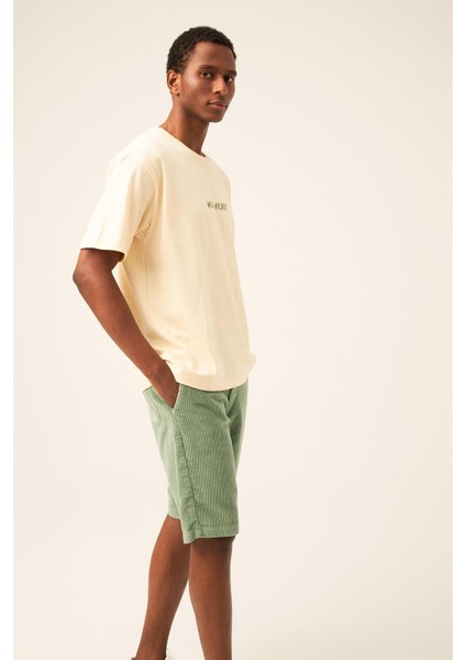 Unisex Bej Wild Heart Nakışlı Oversize Premium Penye Kısa Kol Tshirt indirimleri