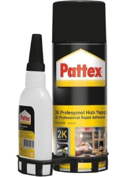 24'lü Pattex 2k Profesyonel Hızlı Yapıştırıcı 400+70 ml Aktivatörlü