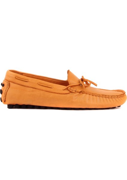 Sail Lakers - Turuncu Deri Erkek Loafer