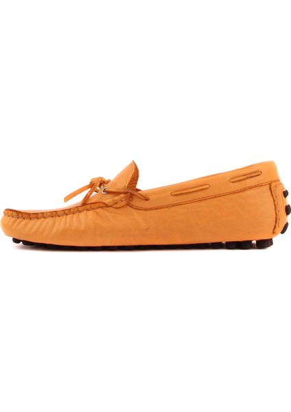 Sail Lakers - Turuncu Deri Erkek Loafer modelleri