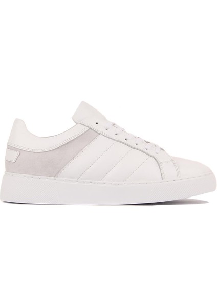 Sail Lakers - Beyaz Deri Bağcıklı Erkek Sneaker
