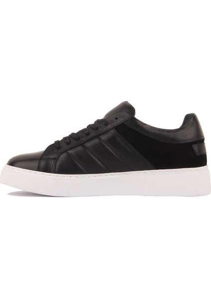 Sail Lakers - Siyah Deri Bağcıklı Erkek Sneaker