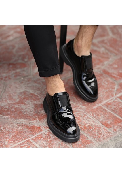 Sail Lakers - Siyah Rugan Deri Bağcıksız Erkek Ayakkabı fiyatları