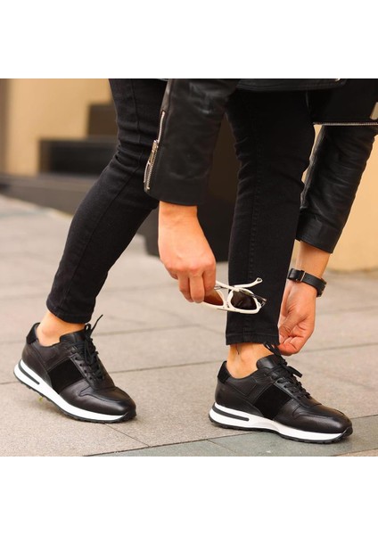 Sail Lakers - Siyah Deri Bağcıklı Erkek Sneaker fiyatları