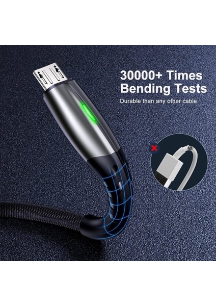 A8 Çoklu Şarj Adaptörü+ J2 Micro Usb 5A/100W Şarj Kablosu -2mt