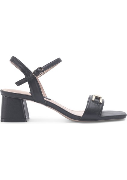 Nennı 3fx Siyah Kadın Topuklu Sandalet