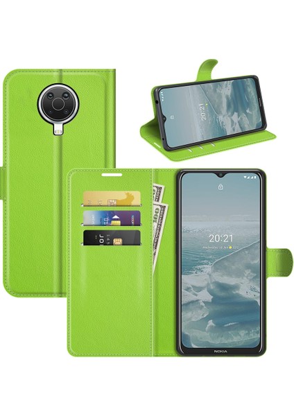 Nokia G10/G20 Litchi Texture Flip Protective Tpu Case Telefon Kılıfı (Yurt Dışından)