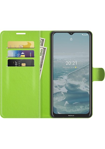 Nokia G10/G20 Litchi Texture Flip Protective Tpu Case Telefon Kılıfı (Yurt Dışından)