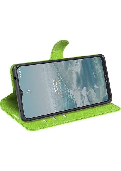 Nokia G10/G20 Litchi Texture Flip Protective Tpu Case Telefon Kılıfı (Yurt Dışından)