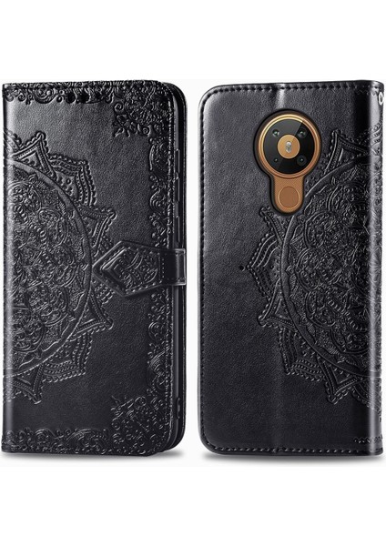 Nokia 5.3 Mandala Flower Leather Case Telefon Kılıfı (Yurt Dışından)