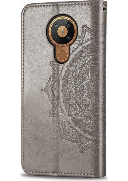 Nokia 5.3 Mandala Flower Leather Case Telefon Kılıfı (Yurt Dışından)