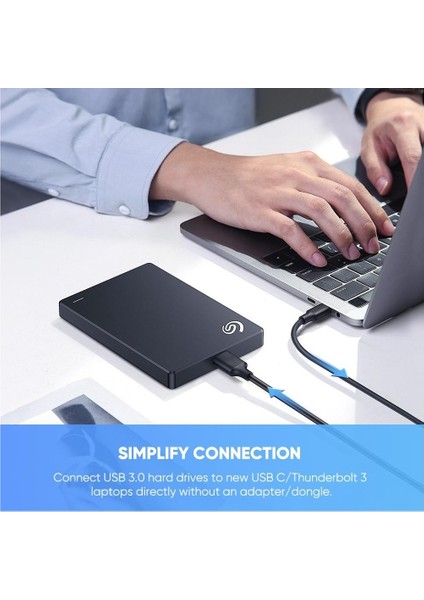 20103 Type-C To Micro B 3.0 HDD Harici Harddisk Kablosu Çevirici Dönüştürücü Şarj Cihazı Aktarıcı Kablo