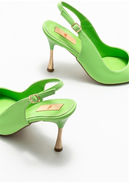 Yeşil Kadın Topuklu Ayakkabı fırsatları