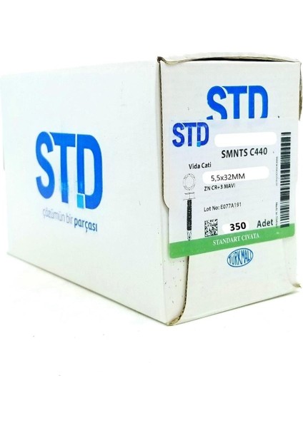 Trapez Çatı Vidası Matkap Uçlu 5,5X32 350 Adet