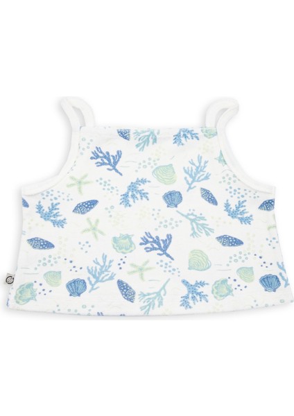 Organik Havlu Kumaş Askılı Crop Kız Çocuk Bluz modelleri