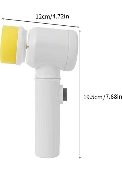 Mutfak Ev El Bulaşık Fırçası Temizleme Aracı USB 5 In 1 Yivli Çok Fonksiyonlu Fırça Elektrikli Temizleme Fırçası modelleri