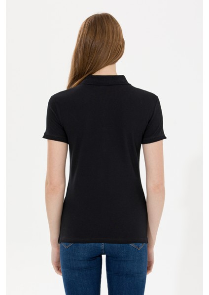 Kadın Siyah Basic T-Shirt 50266348-VR046
